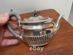 Walker & Hall 5 Pc Silver Plate Beverage Set Tea-Chocolate-Kettle-Coffee-Sugar