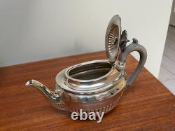 Walker & Hall 5 Pc Silver Plate Beverage Set Tea-Chocolate-Kettle-Coffee-Sugar