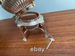 Walker & Hall 5 Pc Silver Plate Beverage Set Tea-Chocolate-Kettle-Coffee-Sugar