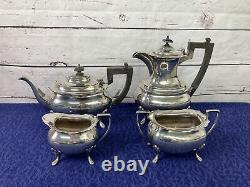 Walker Hall Silver Plate Tea Set 4 Piece Stamped 53525 VGC