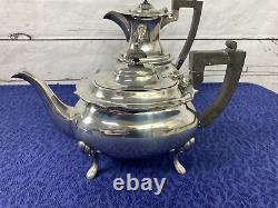 Walker Hall Silver Plate Tea Set 4 Piece Stamped 53525 VGC