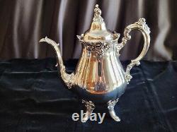 Wallace BAROQUE Silverplate Coffee/Tea Set