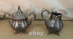 Wallace Baroque Coffee/tea Set, Silverplate, 5 Piece