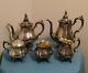 Wallace Baroque Silver Plate 5 Piece Tea And Coffee Set #281 285