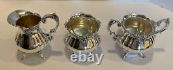 Wallace Baroque Silver Plate Coffee & Tea Set 6 Pc