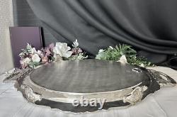 Wallace Baroque Silver Plate Tea and Coffee Service Set with Footed Tray Tea Set