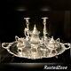 Wallace Baroque Silver Plated Tea Set Candlesticks Tray Coffee Pot Discounted