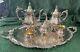 Wallace Baroque Silverplate Coffee Tea Service 6 Piece With Tray