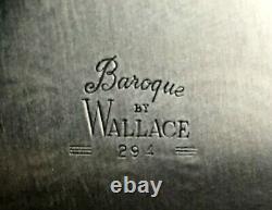 Wallace Baroque Silverplate Tea Service (Companion to Grande Baroque) Heavy Set