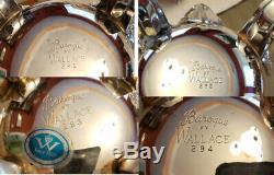 Wallace Baroque Tea Coffee Service 4 Piece Set Silverplate 281 282 283 284