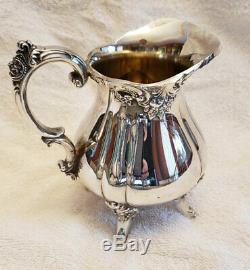 Wallace Baroque Tea Coffee Service 4 Piece Set Silverplate 281 282 283 284