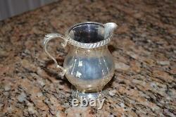 Wallace M601 Vintage Lovely Silver plate 4pcs Coffee Tea set Creamer/Sugar/Waste