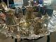 Wallace Rose Point #1200 Silver Plate 6 Piece Coffee/tea Set With Tray