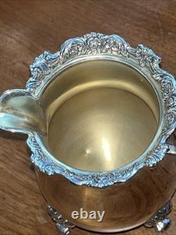 Wallace Royal Rose Silver Plated Coffee, Tea, Sugar, & Creamer Tea Set Wallace Royal Rose Silver Plated Coffee, Tea, Sugar, & Creamer Tea Set