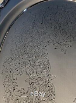 Wallace SIR CHRISTOPHER Wren Line Silver Plated Footed Waiter Tea Service Tray