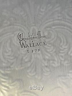 Wallace SIR CHRISTOPHER Wren Line Silver Plated Footed Waiter Tea Service Tray