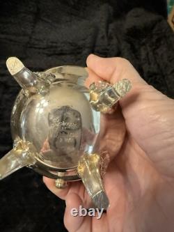 Wallace Silver Plated Baroque 4 Piece Tea Set
