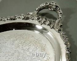 Wallace Silver Tea Set Tray c1950 BAROQUE