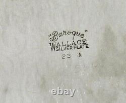 Wallace Silver Tea Set Tray c1950 BAROQUE