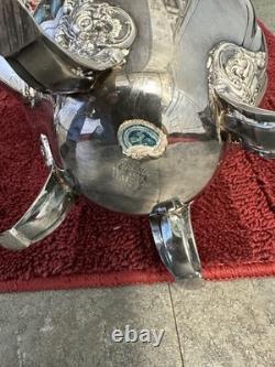 Wallace baroque silverplate Tea Coffee Set Creamer Waste Bowl Sugar 281-285