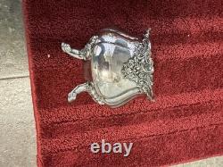 Wallace baroque silverplate Tea Coffee Set Creamer Waste Bowl Sugar 281-285