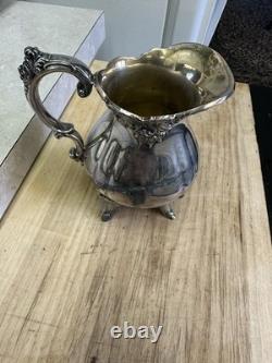 Wallace baroque silverplate Tea Coffee Set Creamer Waste Bowl Sugar 281-285