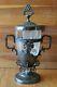 Webster Mfg Co Silver-plate Glass Tea Holder Jar Lid Or Pickle Castor Vintage