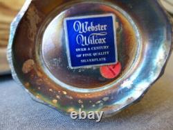 Webster Wilcox English Flutes Silver Plate Tea Coffee Cream Sugar Tray 8004