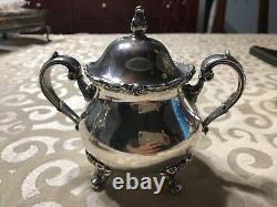 Webster Wilcox IS American Rose7301 to 7304 International Silver Co. Tea Set