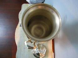 Wedding Silver Plate Samovar Coffee Urn With Burner Tea Warmer Hot Water Dispens