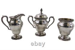 Wilcox Silver Co. I. S. Silver Plate 5 Piece Coffee And Tea Set No Tray N7053