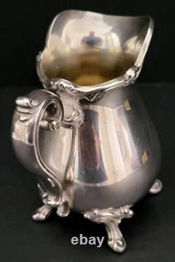 Wilcox Silver Co. Silver Plate 5 Piece Coffee And Tea Set withTray Joanne Pattern