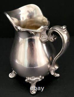 Wilcox Silver Co. Silver Plate 5 Piece Coffee And Tea Set withTray Joanne Pattern