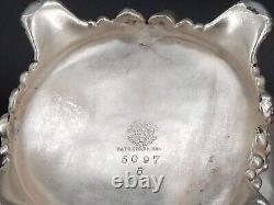 Wilcox Silver Plate Co Quad Plated Silver Tea Kettle No. 5097 READ DESCRIPTION