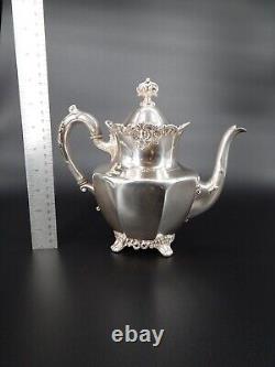Wilcox Silver Plate Co Quad Plated Silver Tea Kettle No. 5097 READ DESCRIPTION