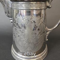 Wilcox Silver Plate Insulated Coffee Tea Pitcher 13 antique