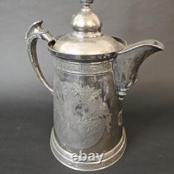 Wilcox Silver Plate Insulated Coffee Tea Pitcher 13 antique