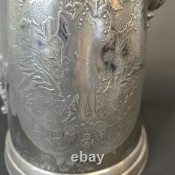 Wilcox Silver Plate Insulated Coffee Tea Pitcher 13 antique