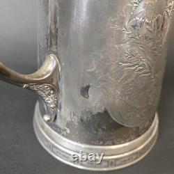Wilcox Silver Plate Insulated Coffee Tea Pitcher 13 antique
