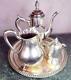 William Adam Silver Coffee Tea Tray Pot Water Pitcher & Creamer Set