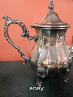 Williams rodgers silver plate 3 piece tea set 1002 1003