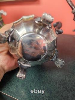 Williams rodgers silver plate 3 piece tea set 1002 1003