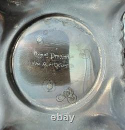 Wm A Rogers Royal Provincial Silverplate Coffee Tea Set with Tray 4 Pc