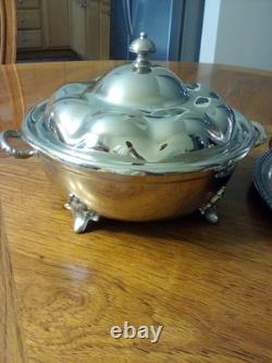 Wm Rogers 800 Antique Silver Plate Three-piece Tea Coffee Service Set 1900-1940