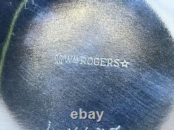 Wm Rogers Silver Plate Tilting Teapot on Stand WithBurner Eagle&Star Stamp MINT