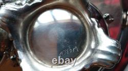 Wm Rogers Silver Plate Victorian Rose Coffee Tea Service 5 piece Set WithTray