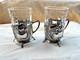 Wmf 1910-1918 Art Noveau Silver Plate Tea Glass Holder Pair