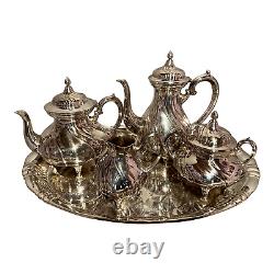 Württembergische Me Warenfabrik Wmf Germany Silverplate Tea/Coffee Set- 5pcs